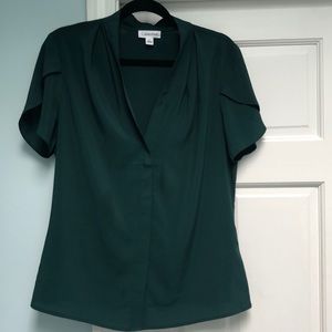 Calvin Klein dark green blouse